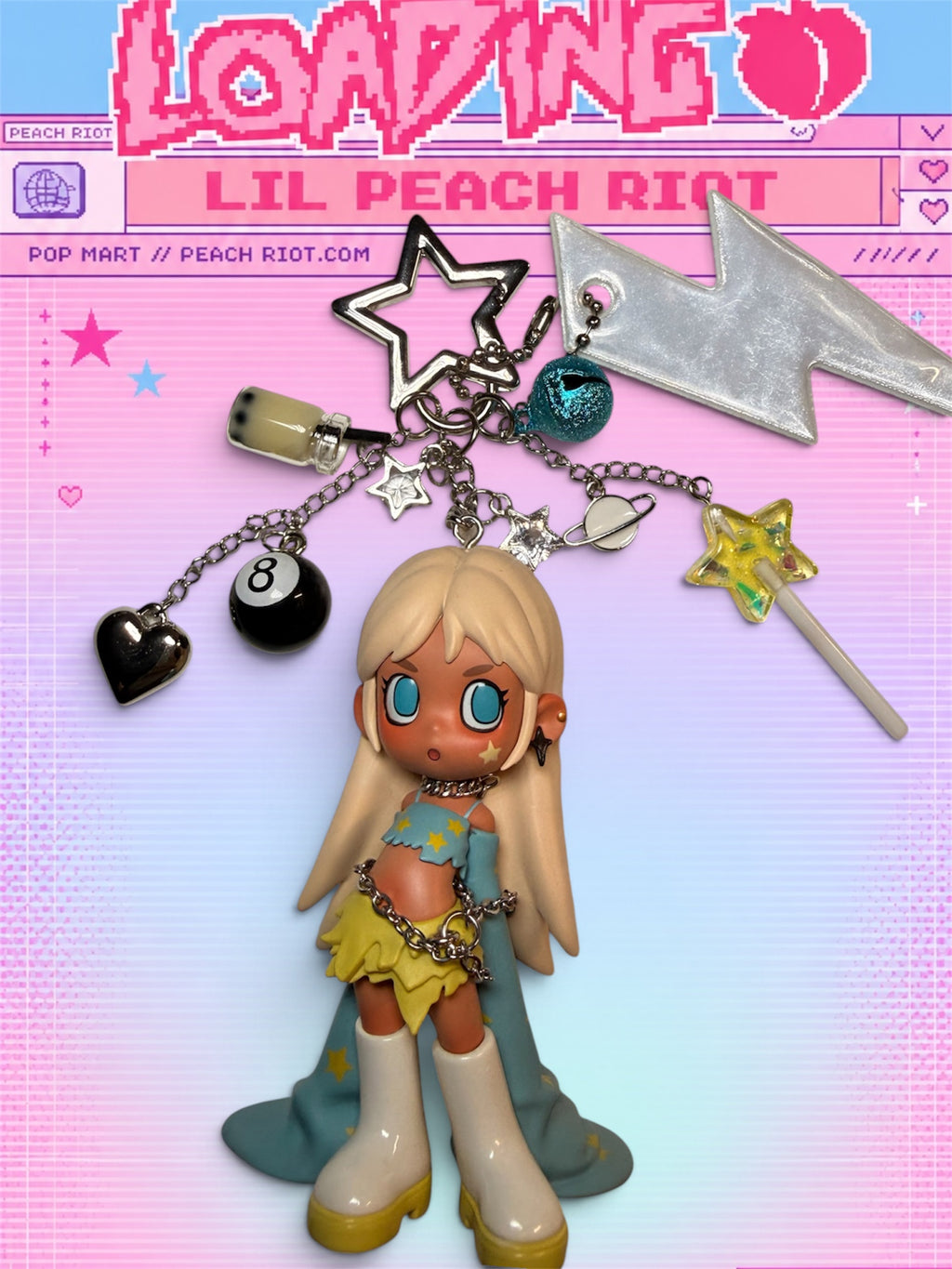 Popmart Lil Peach Riot- POPPY STARLIGHT🌟🩵