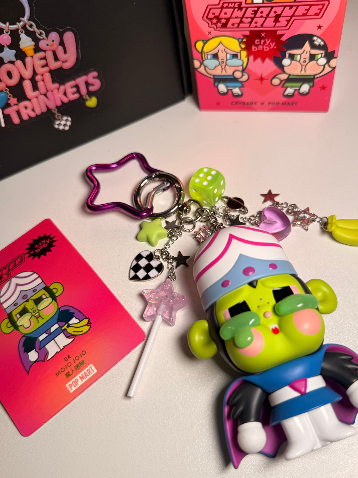 Crybaby x Pop Mart PowerPuff Girls Series-MOJO JOJO🐒💚✨