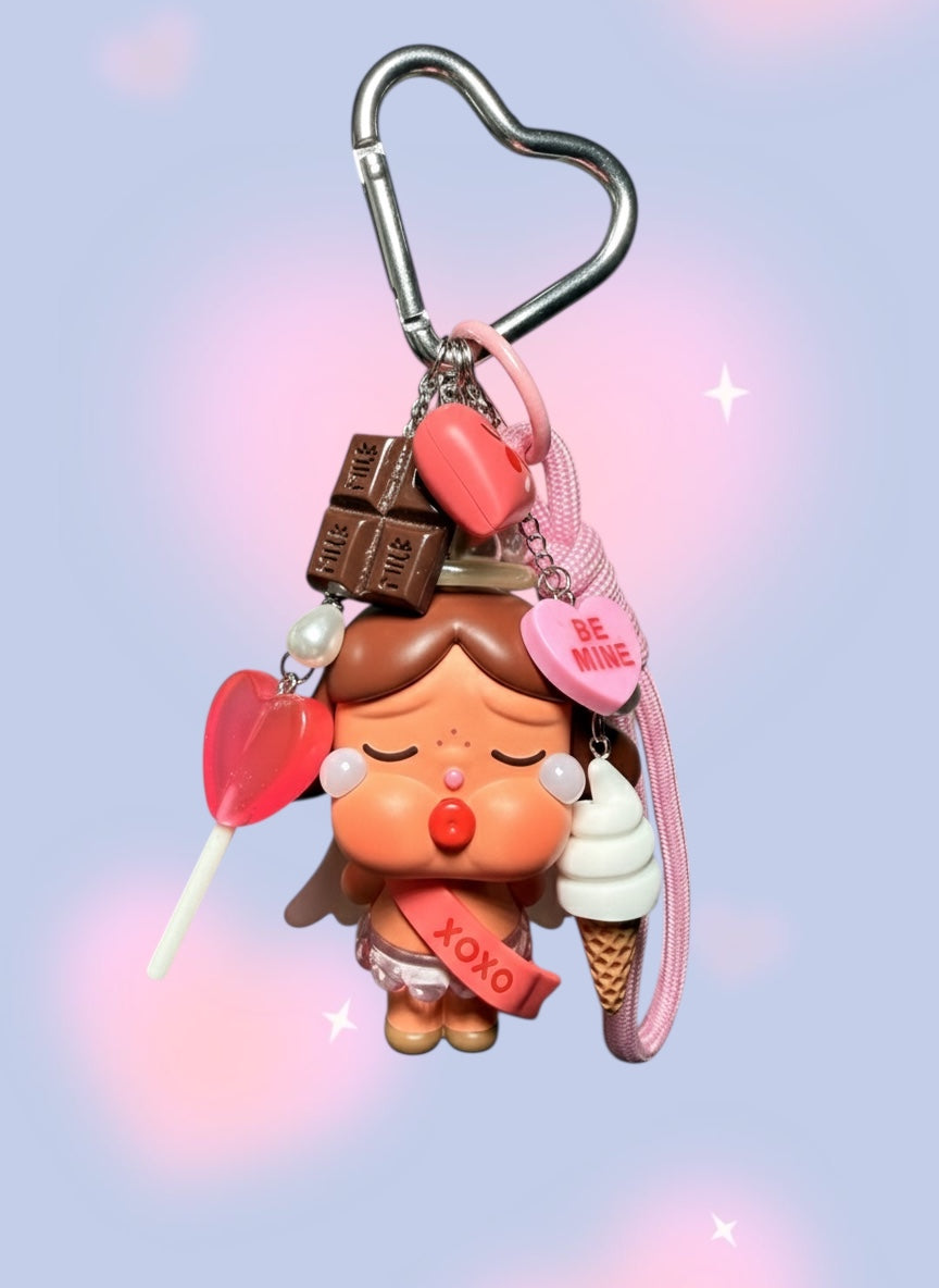 Pop Mart Crybaby – “Kiss Kiss Angel” Keychain 👼💋