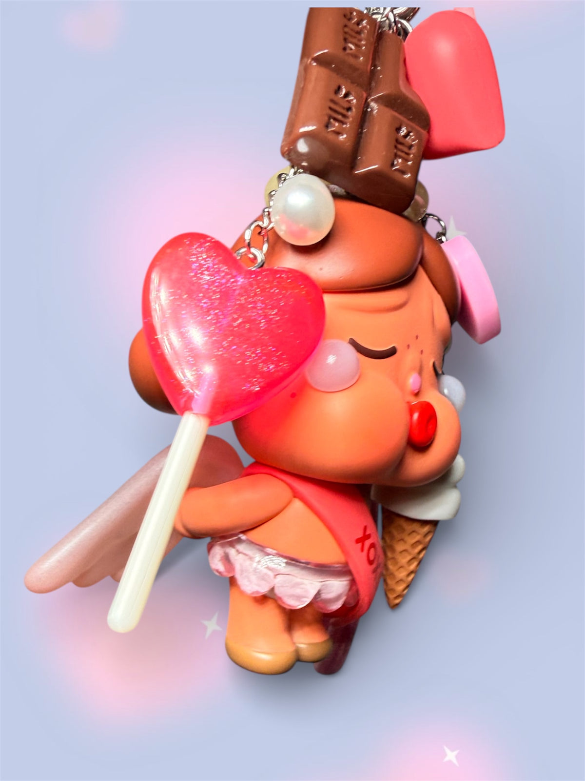 Pop Mart Crybaby – “Kiss Kiss Angel” Keychain 👼💋