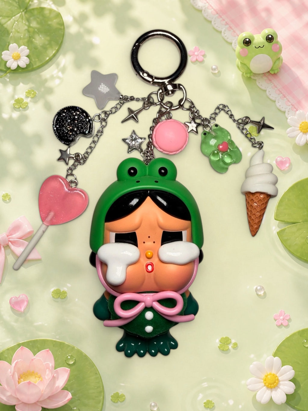 Pop Mart Crybaby Crying Again Series- WHAT A FROG🐸🩷✨