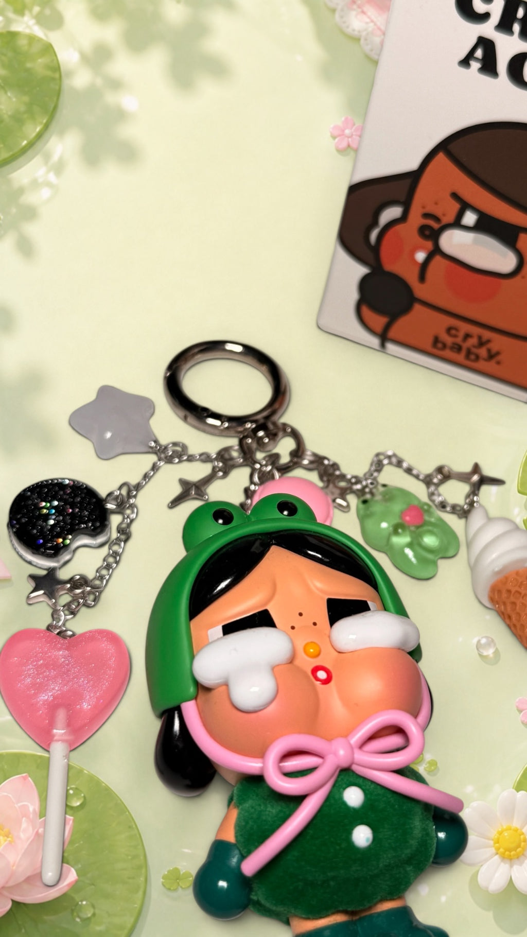 Pop Mart Crybaby Crying Again Series- WHAT A FROG🐸🩷✨