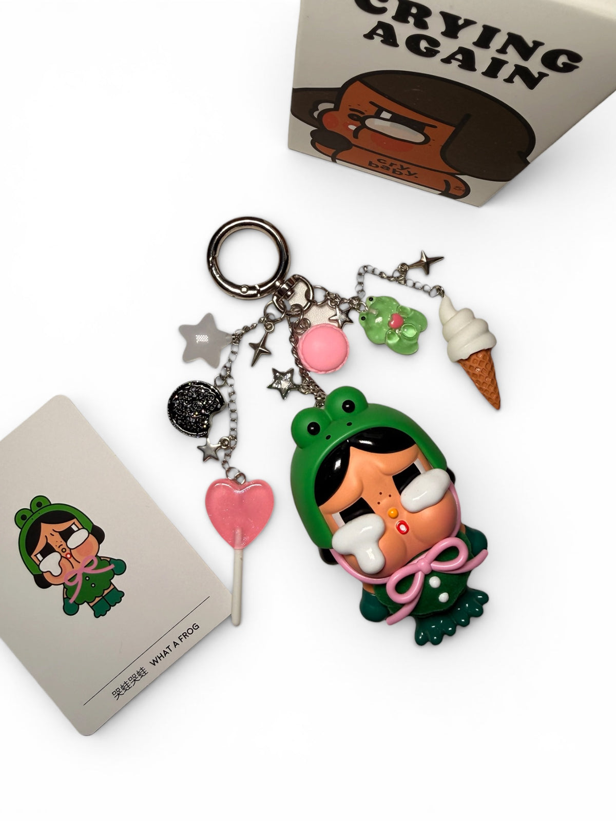 Pop Mart Crybaby Crying Again Series- WHAT A FROG🐸🩷✨
