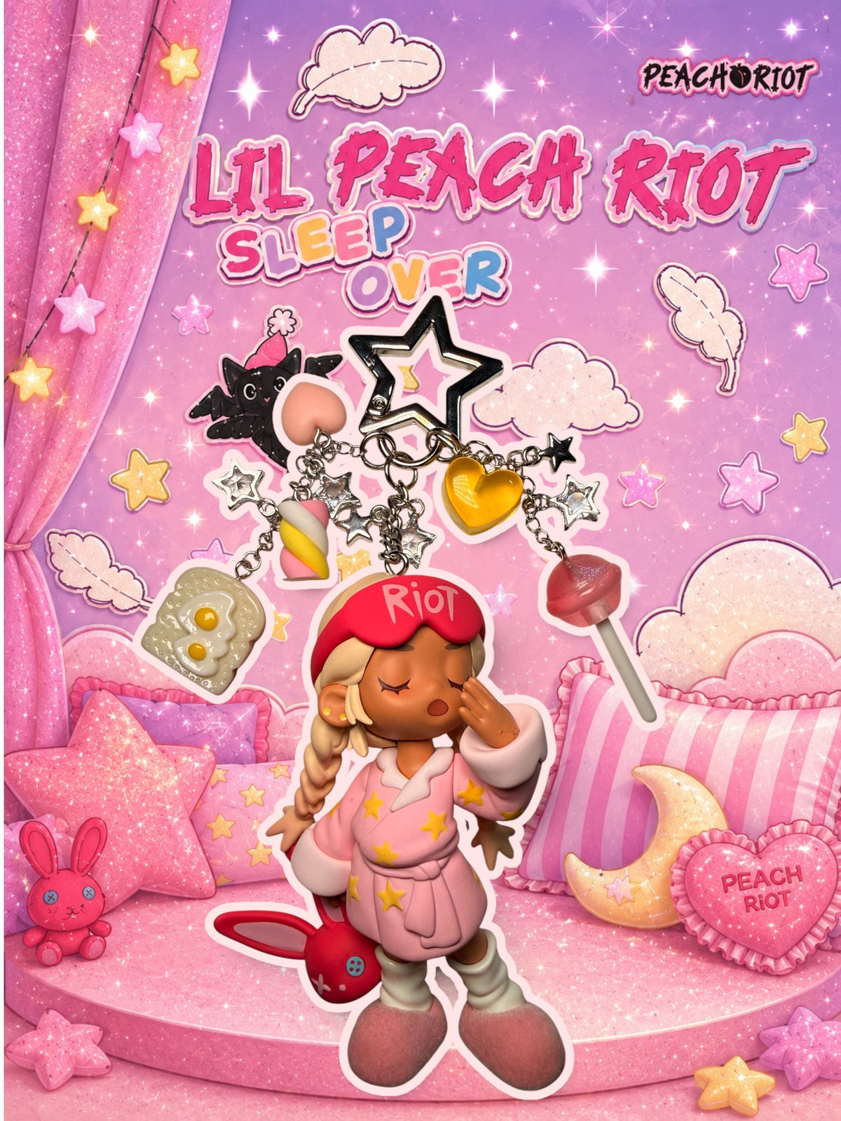 Pop Mart Lil Peach Riot -POPPY YAWN💖💤🥱